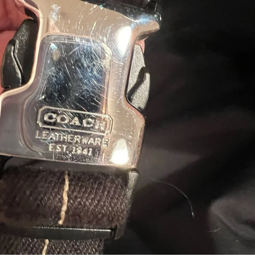 Coach Black Leather and Nylon Vintage Messenger - Briefcase Shoulder Bag - Picture 8 of 15